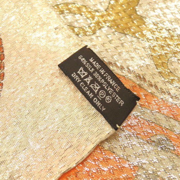 HERMES Orange Scarf - Picture 2 of 3